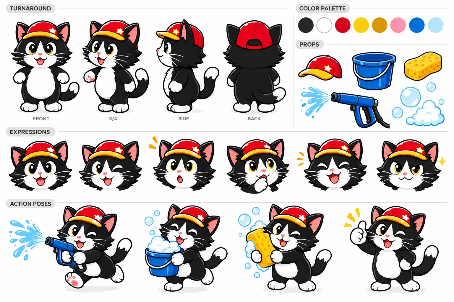 キャラクターシート:洗車のマスコット